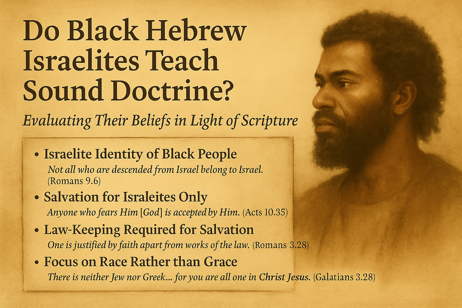 Who Are the Black Hebrew Israelites? History, Beliefs, and Biblical Evaluation